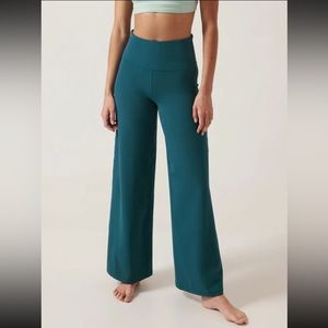 Athleta Teal Wide Leg Pants